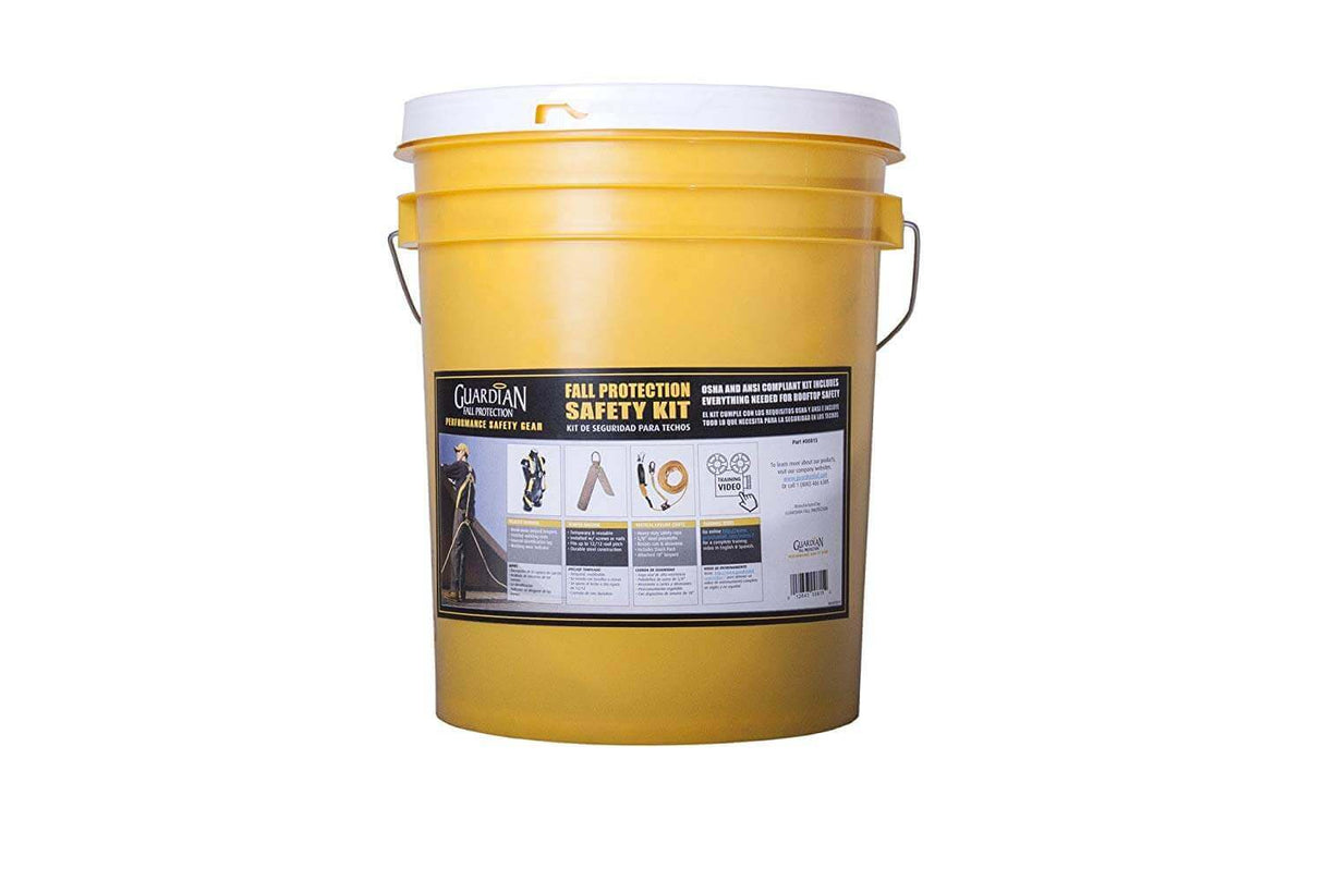 Guardian Bucket of Safe-Tie Roofer's Kit