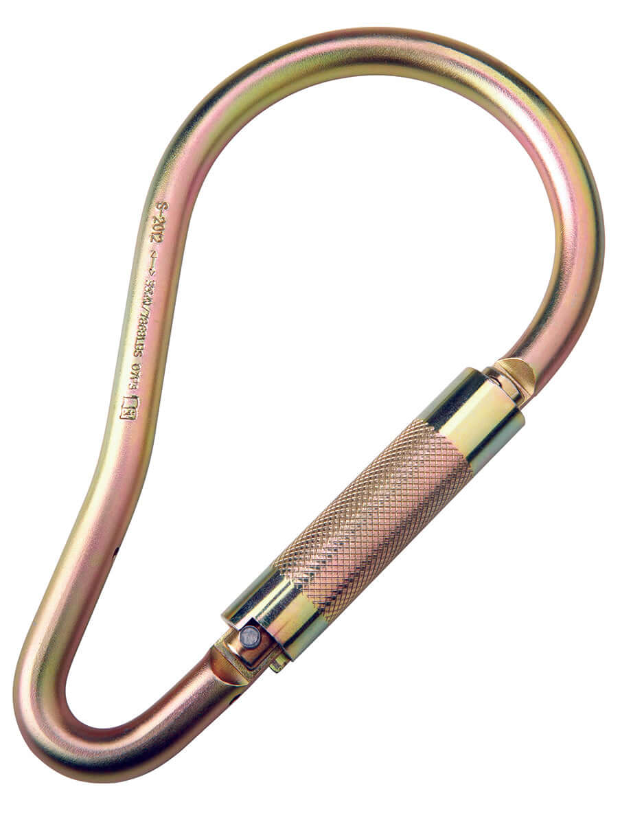 Large Gold Carabiner Clasp