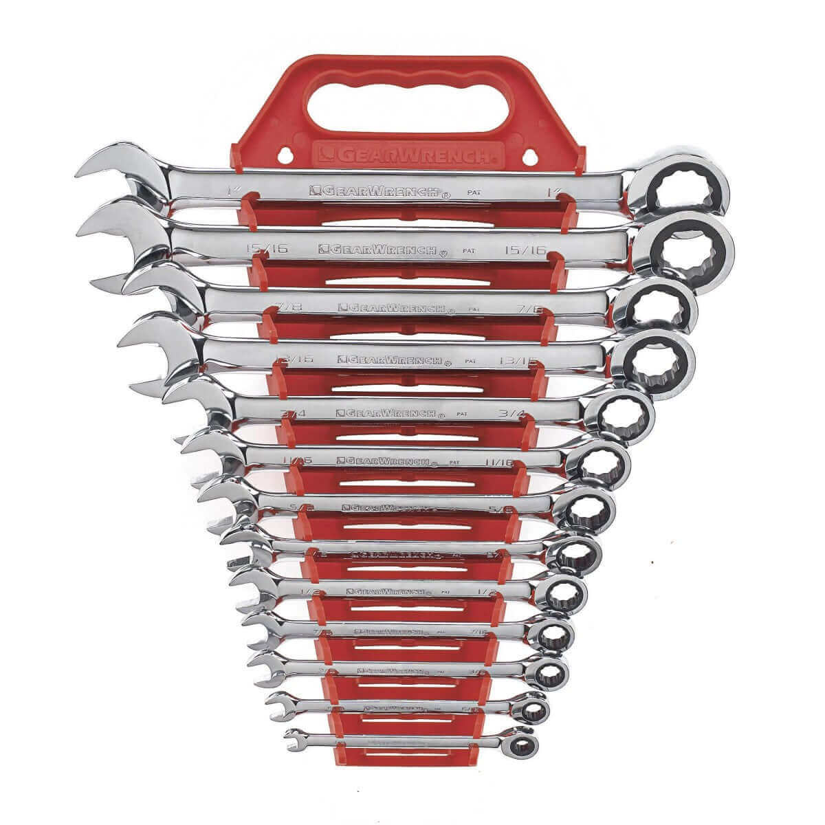 gear wrench set GearWrench 9312 13 Piece SAE Combination Ratcheting Wrench Set