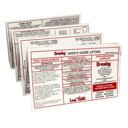 Crosby® Pocket Sized Rigging Guide – Dakota Riggers & Tool Supply, Inc.