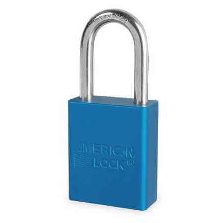 American Lock Blue Aluminum LOTO Padlock