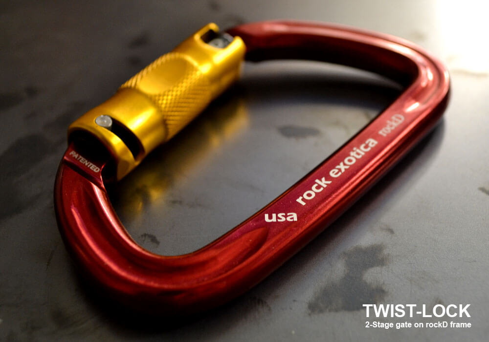 Rock Exotica Twist-Lock Aluminum Carabiner