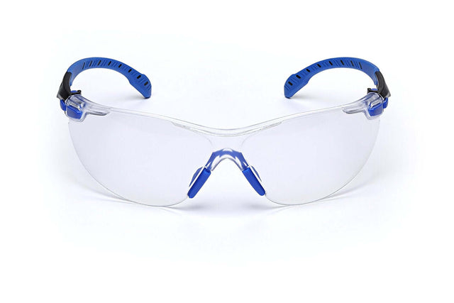 3M™ Solus™ 1000-Series Safety Glasses, Black/Blue, Clear Scotchgard™ Anti-Fog Lens