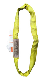 Yellow endless polyester round sling